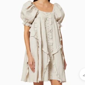 Joslin Annika Linen Mini Smock Dress